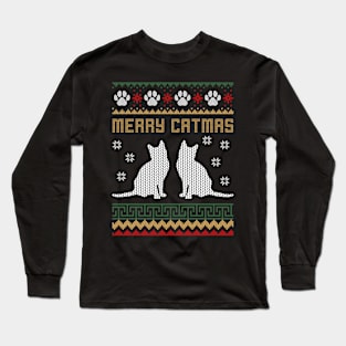 Merry Catmas Long Sleeve T-Shirt